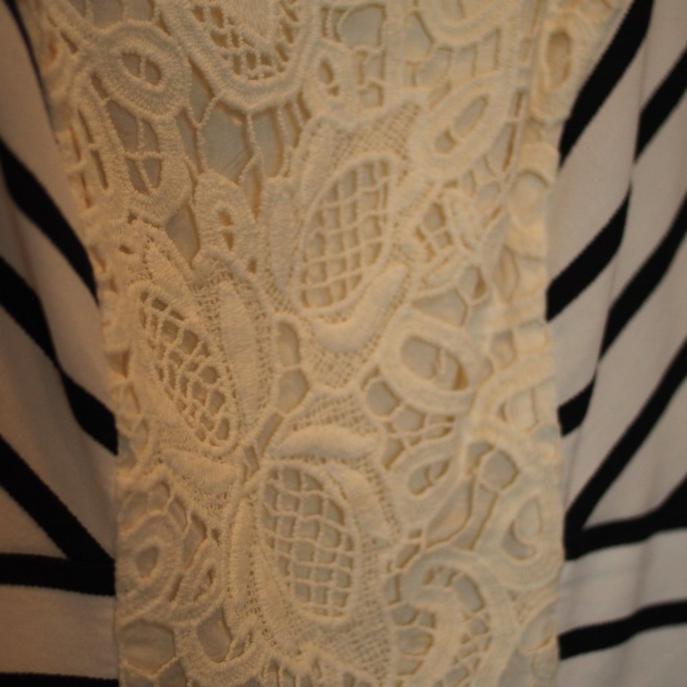 Anthropologie Maeve Chessia Striped Lace Dress - Picture 3 of 8